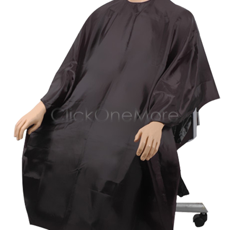 GTI Pro Salon Barber Hairdressing Gown Hair Cut Cape Black US eBay