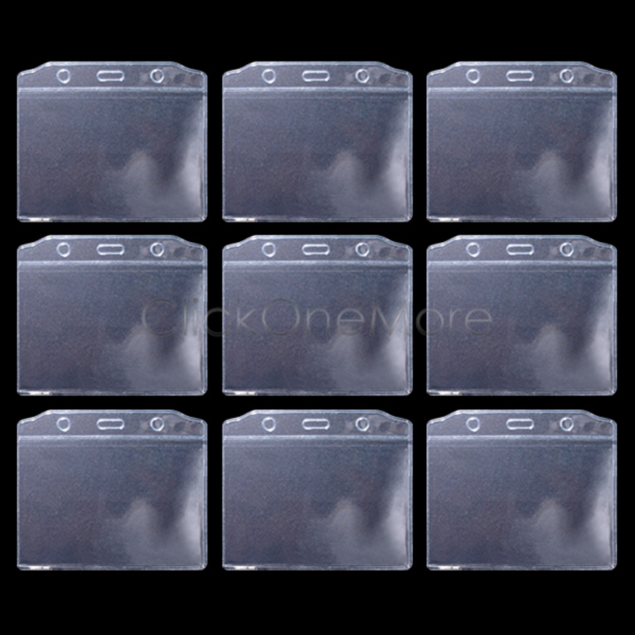 VOSO PVC Plastic Pocket Wallet ID Card Pass Badge Holder Bulk Wholesale US eBay