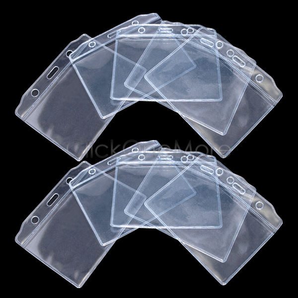 VOSO PVC Plastic Pocket Wallet ID Card Pass Badge Holder Bulk Wholesale US eBay