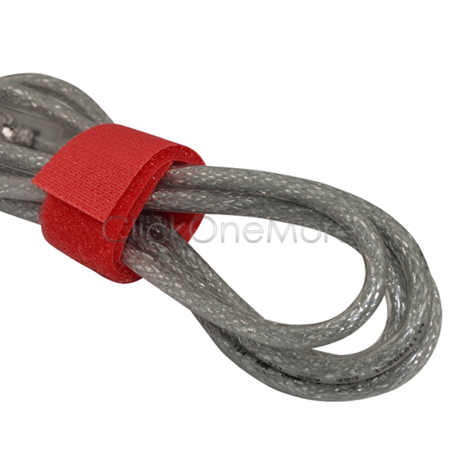 SG 10 X Reusable Wire Velcro Cable Magic Tie Cord Tidy Wrap Strap US