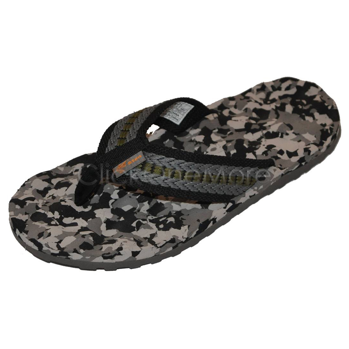 MX Men's Thongs Top Flip Flops Camouflage Beach Massage Sandals