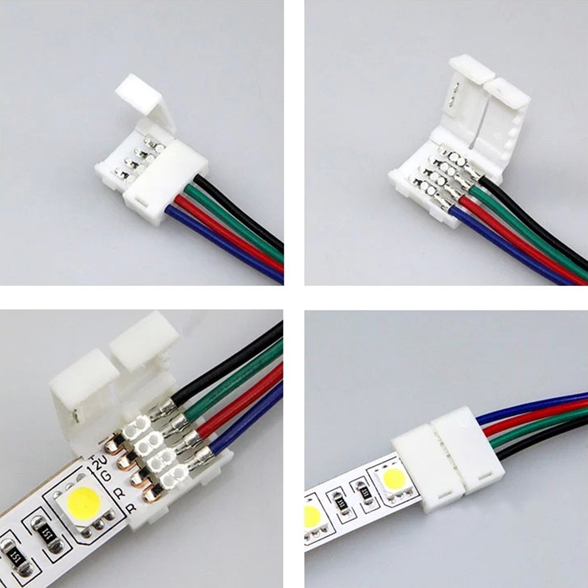 WOW 3528/5050/5050 RGB LED Strip Adapter Cable PCB Light Wire