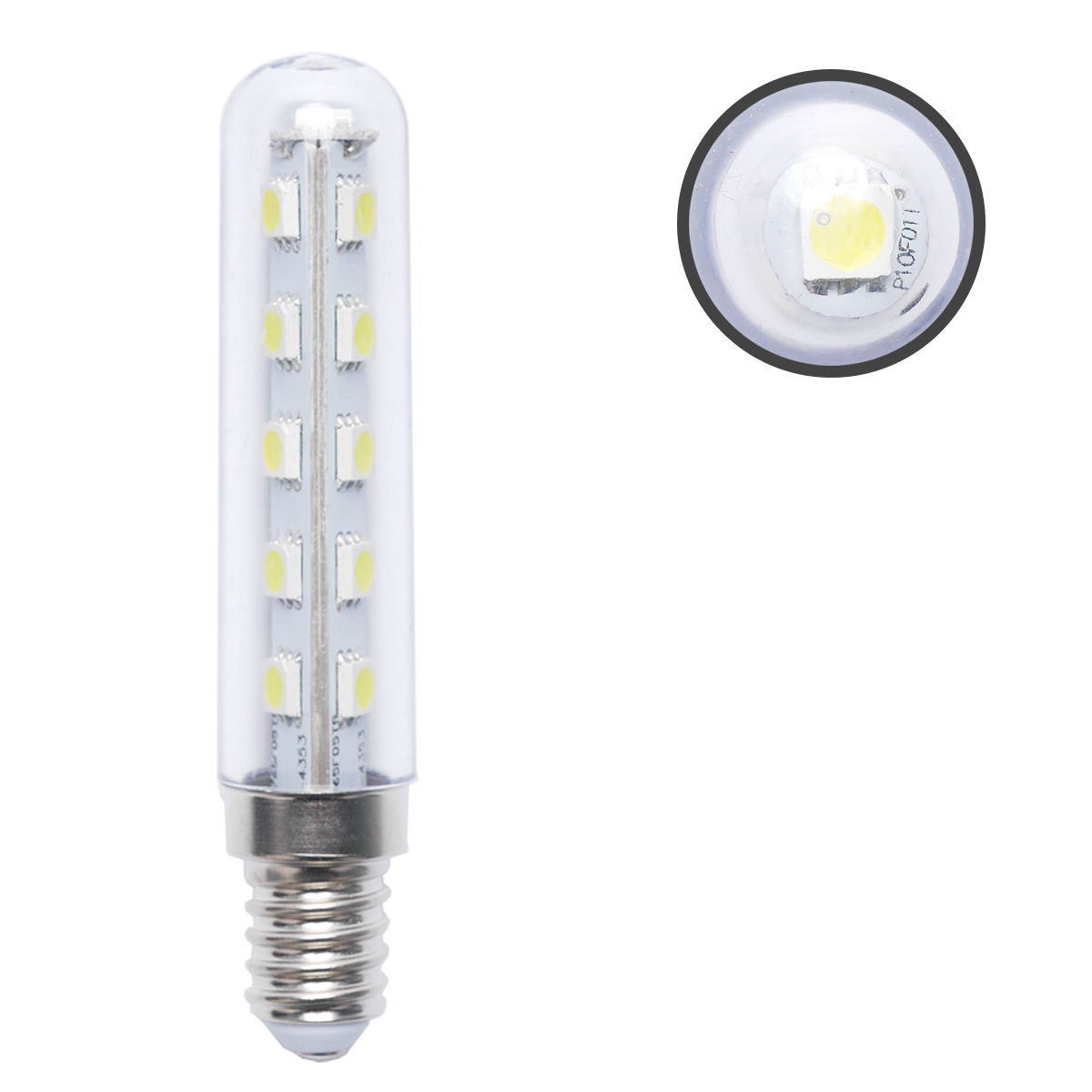 2 X E14 2 5W White LED Light Bulb FOR Kitchen Range Hood Chimmey Fridge
