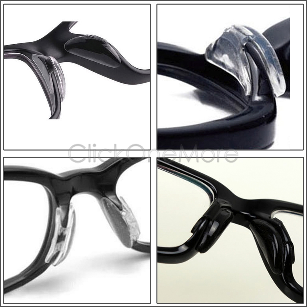 GTI - Soft Stick On Silicone Nose Pad Eyeglass Sunglasses ...
